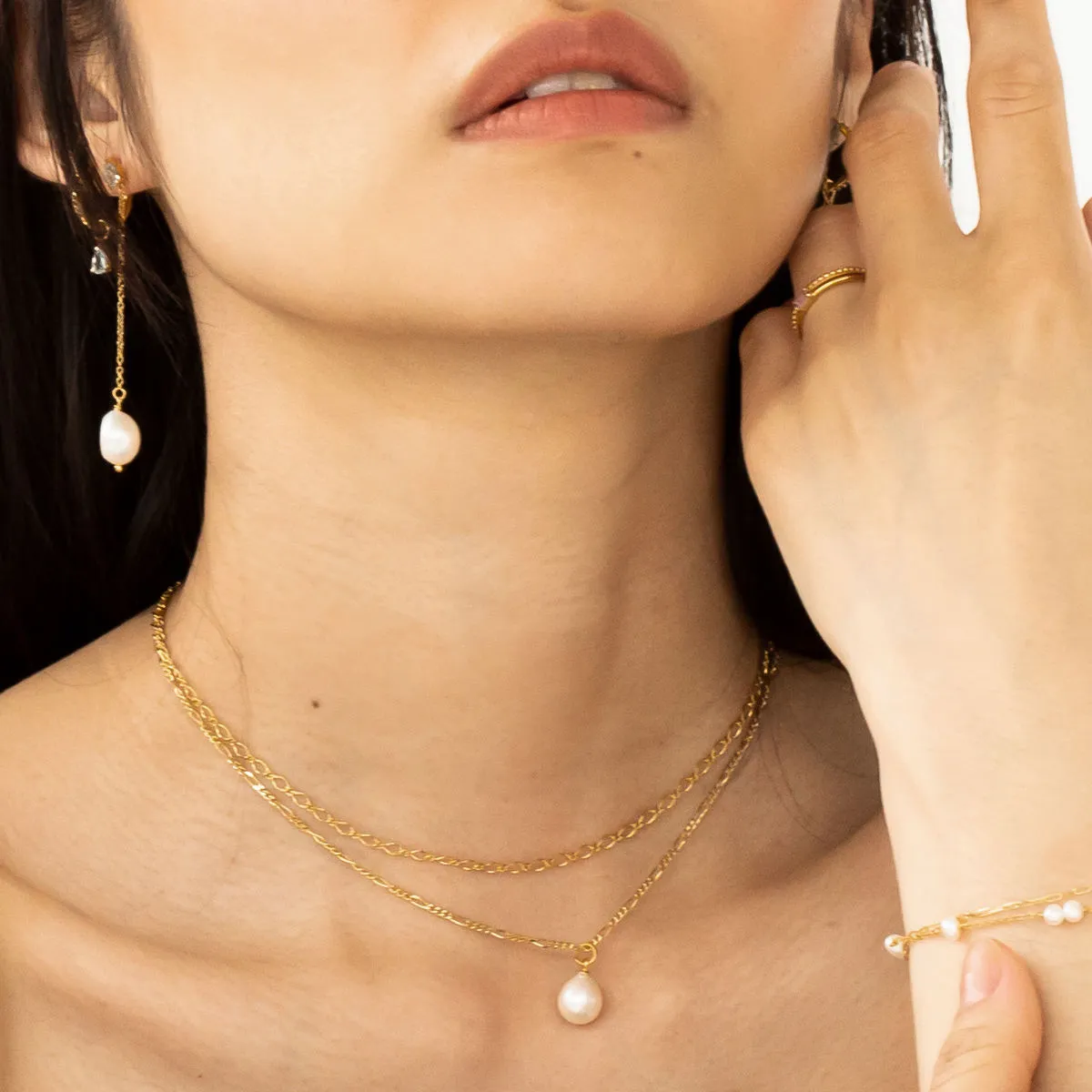 Wave chain 18K Gold Plated Necklace