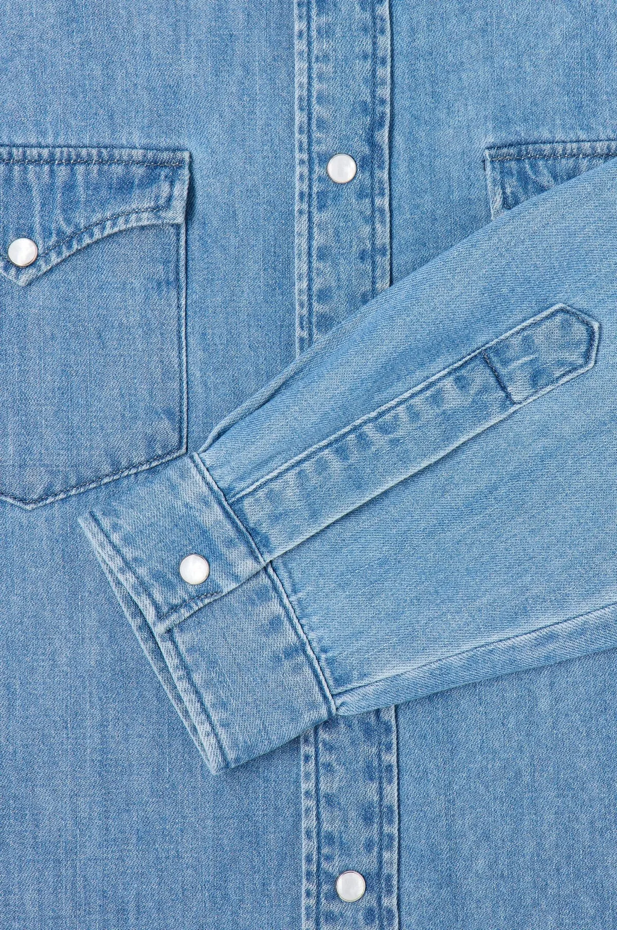 Western Shirt Blue Light Used