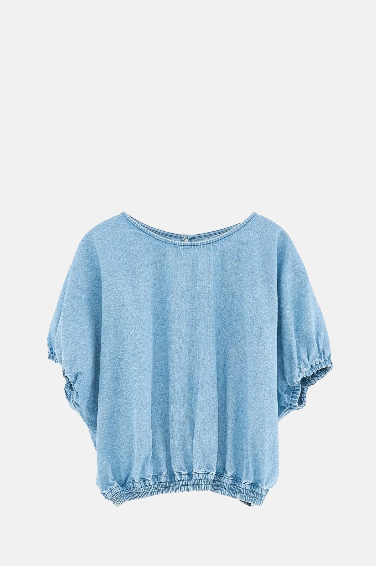 Wilma Top Lt Blue Bleach