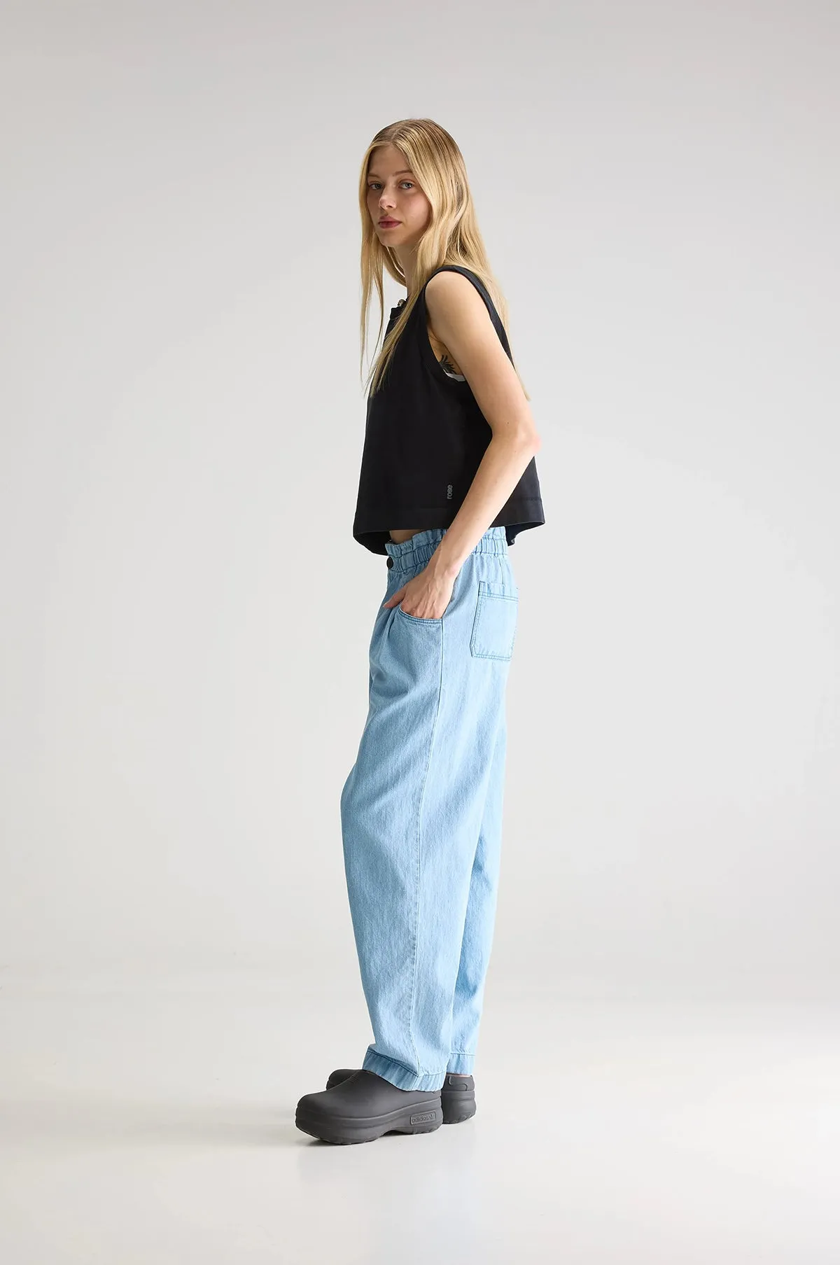 Winona Pant Lt Blue Bleach