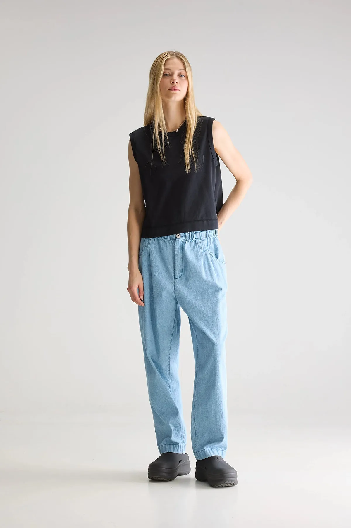 Winona Pant Lt Blue Bleach