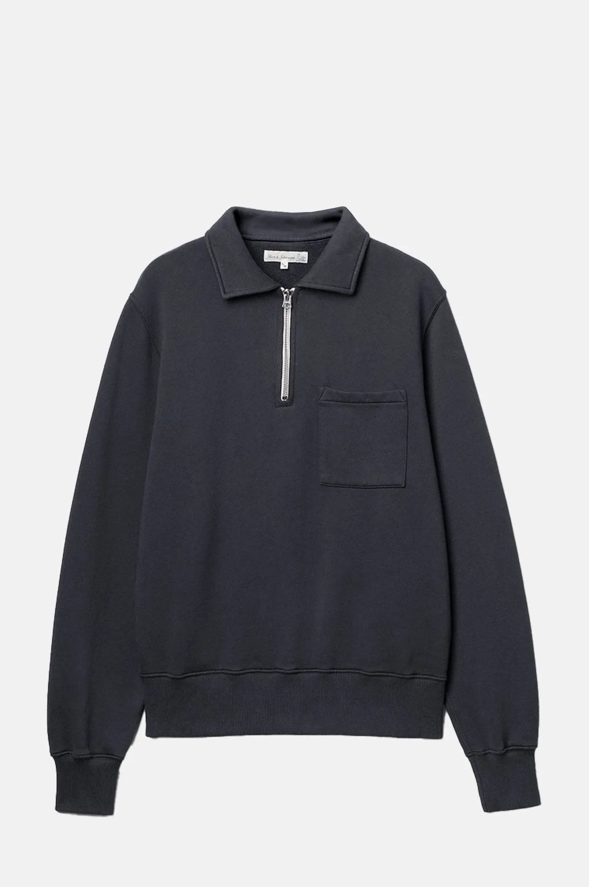 Zip Collar Sweatshirt Charcoal